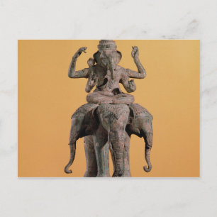 Statue des Hindu-Gottes Ganesh Postkarte