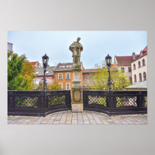 Statue des hl. Johannes von Nepomuk, Bratislava, S Poster
