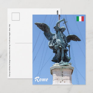Statue des hl. Michael auf Castel Sant'Angelo, Rom Postkarte