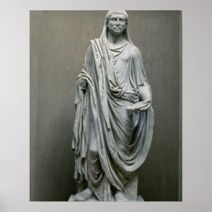 Statue des Kaisers Maxentius (306-312 n.Chr.) als  Poster