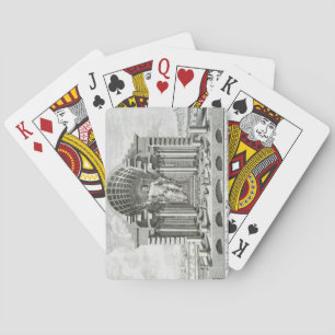 Statue des Olympischen Zeus, gemacht von Phidias i Spielkarten