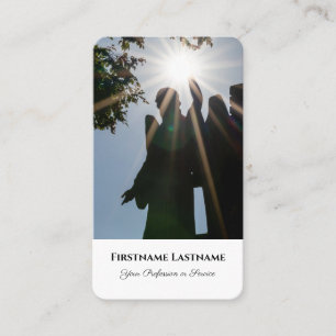 Statue des Preacher mortician spirituelle Heileren Visitenkarte