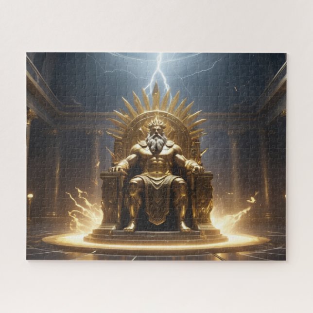 Statue des Zeus in Olympia, wie von Ai gesehen Puzzle (Horizontal)