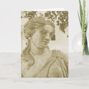 Statue einer Dame, Washington, Iowa, Geburtstag Karte