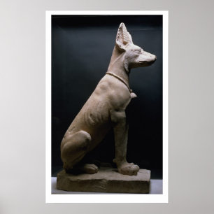 Statue eines Hundes, Mesopotamien, c.5000-1000 v.  Poster