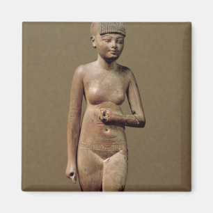 Statue eines jungen Dienstmädchens (Holz) Magnet