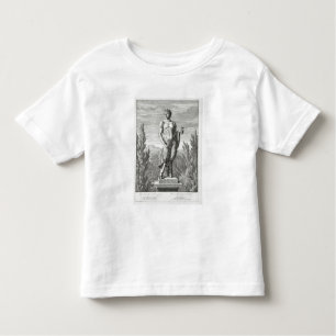 Statue eines Satyr, der eine Weintraube, Versa Kleinkind T-shirt