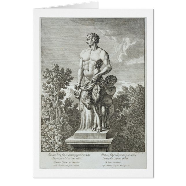 Statue eines Satyr in Versailles, 1675, von 'Vues (Vorne)