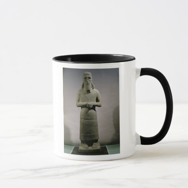 Statue eingeweiht dem Gott Haddad-Yishi (Basalt) Tasse (Rechts)