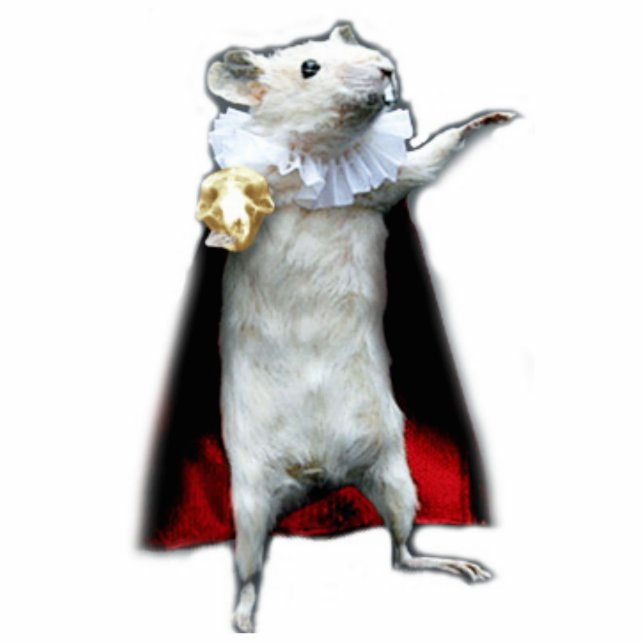 Statue Hamlets von Schnitzel Freistehende Fotoskulptur (Vorne)