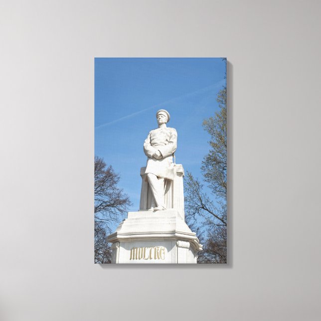 Statue Helmuth von Moltke in Berlin Leinwanddruck (Vorderseite)