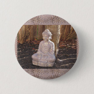 Statue-Idol-Frieden Buddhas buddhistischer Button