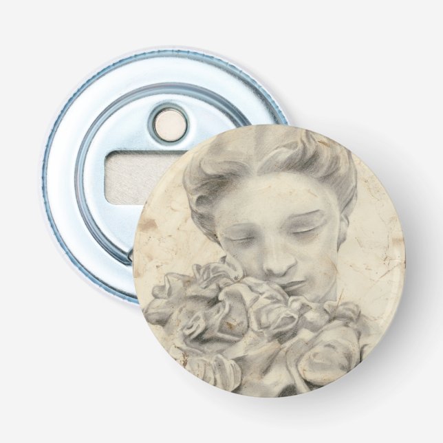 Statue im Garten I Flaschenöffner (Vorderseite)