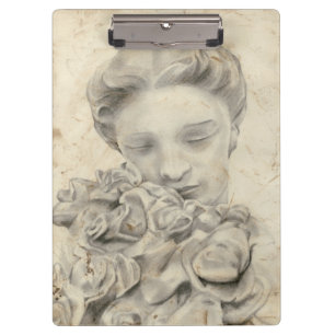 Statue im Garten I Klemmbrett