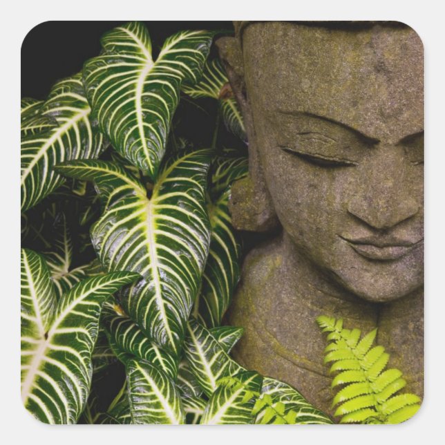 Statue in einem Garten Informationen: Chiang Ma Quadratischer Aufkleber (Vorderseite)