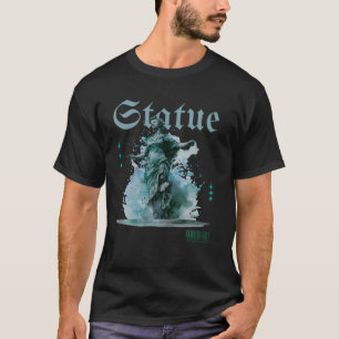 Statue – Künstlerisches Minimal-Shirt inspiriert v T-Shirt