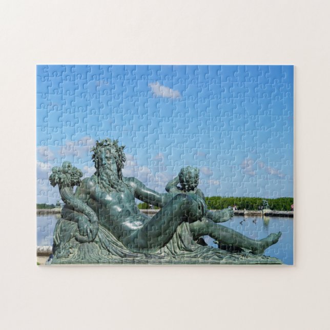 Statue La Loire im Garten des Schlosses Versailles Puzzle (Horizontal)