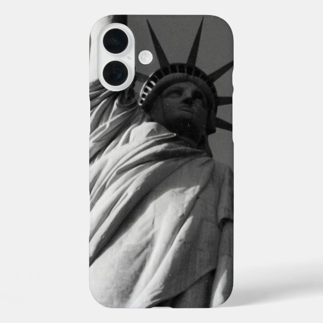 Statue Liberty grau Case-Mate iPhone Hülle (Rückseite)