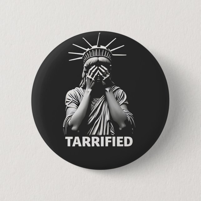 Statue Liberty New York America Tarried Button (Vorderseite)