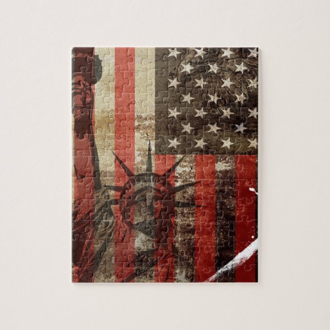 Statue Liberty USA Puzzle (Vertikal)
