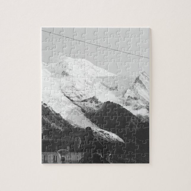 Statue Michel-Gabriel Paccard Mont Blanc Chamonix Puzzle (Vertikal)