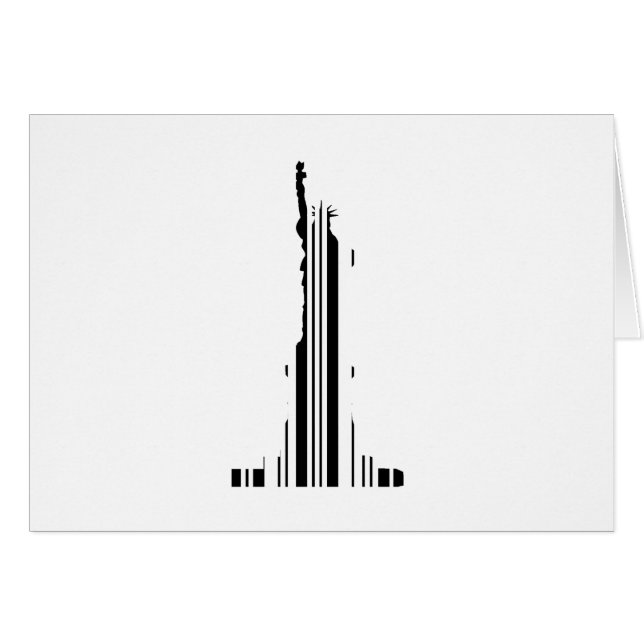 STATUE OF LIBERTY BAR CODE New York Barcode (Vorderseite (Horizontal))