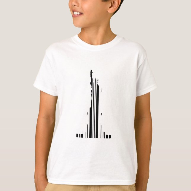 STATUE OF LIBERTY BAR CODE New York Barcode T-Shirt (Vorderseite)