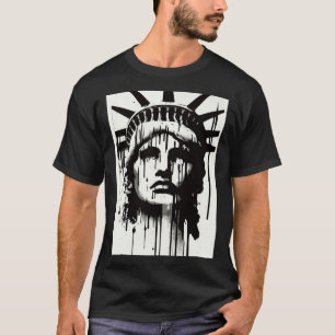 Statue Of Liberty Künstlerische Darstellung Lady T-Shirt