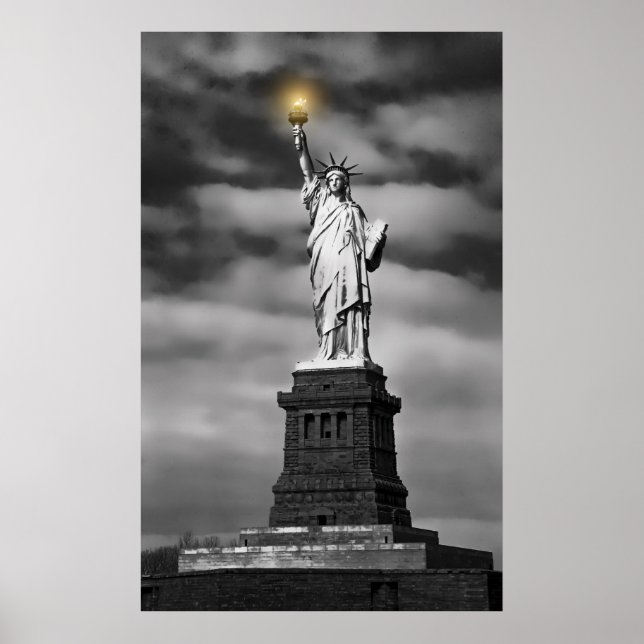 STATUE OF LIBERTY LIGHTS THE way Poster (Vorne)