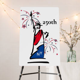 Statue of Liberty mit Feuerwerk 250. Unabhängigkei