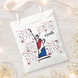Statue of Liberty mit Feuerwerk 250. Unabhängigkei Geschenktütchen