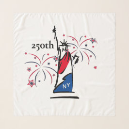 Statue of Liberty mit Feuerwerk 250. Unabhängigkei Schal