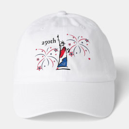 Statue of Liberty mit Feuerwerk 250. Unabhängigkei Truckerkappe