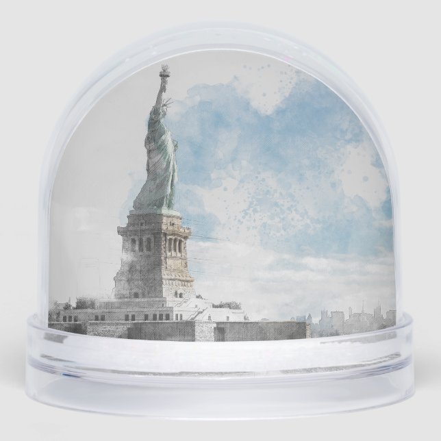 Statue of Liberty New York City – Manhattan Schneekugeln (Vorderseite)