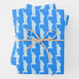 Statue of Liberty Pattern Elegant New York Geschenkpapier Set