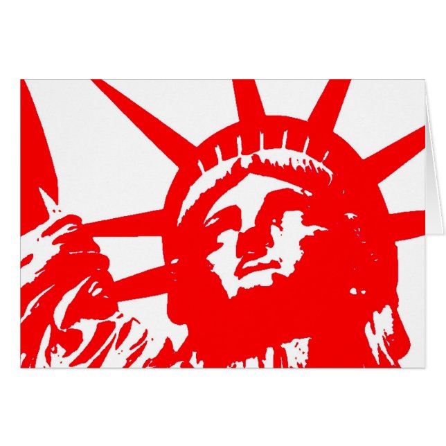 Statue of Liberty Pop Art USA Symbol (Vorderseite (Horizontal))