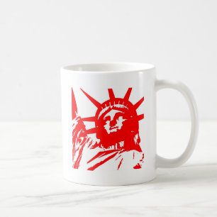 Statue of Liberty Pop Art USA Symbol Kaffeetasse