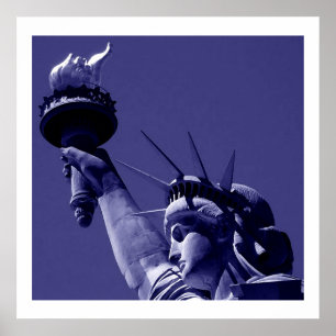 Statue of Liberty Poster Druck mit weißen Rändern