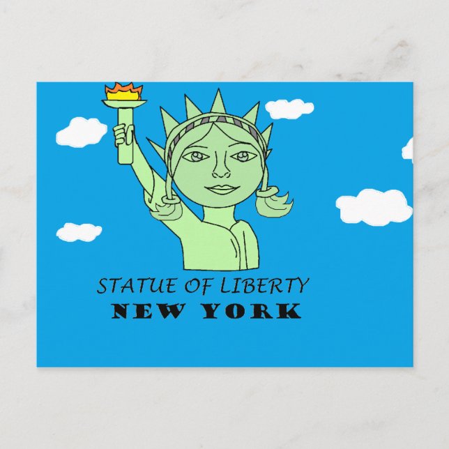 STATUE OF LIBERTY POSTKARTE (Vorderseite)