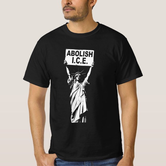 Statue of Liberty Protest – ICE abschaffen T-Shirt (Vorderseite)