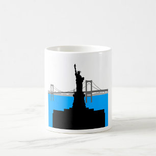 Statue of Liberty Silhouette New Yorker Skyline Kaffeetasse