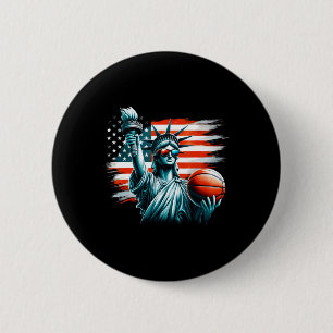 Statue Of Liberty Unabhängigkeitstag 4. Juli Ske Button