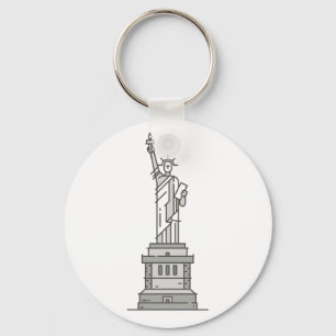Statue of Liberty World landmarks Schlüsselanhänger