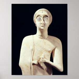 Statue of the Great Goddess, from Tell Asmar Poster