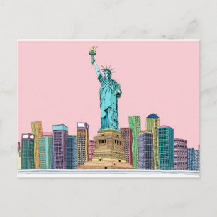 Statue Postkarte