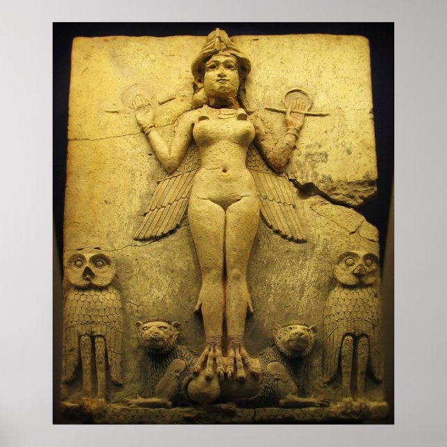 Statue Relief of the Goddess Ishtar Poster (Vorne)