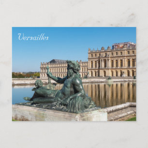 Statue Rhone im Garten des Schlosses Versailles Postkarte
