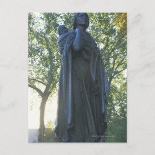 "Statue Sacagawea und ihr Sohn, Führer auf der Postkarte