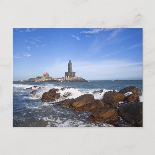 Statue Saint Thiruvalluvar | Tamil Nadu, Indien Postkarte (Vorderseite)