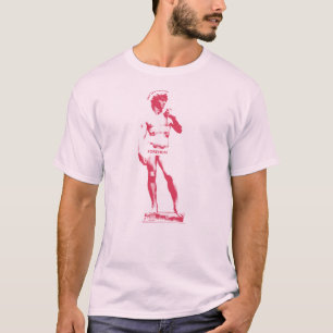 Statue: Sprich das F Wort — Rosa T-Shirt